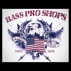 Bass Pro Shops white tee