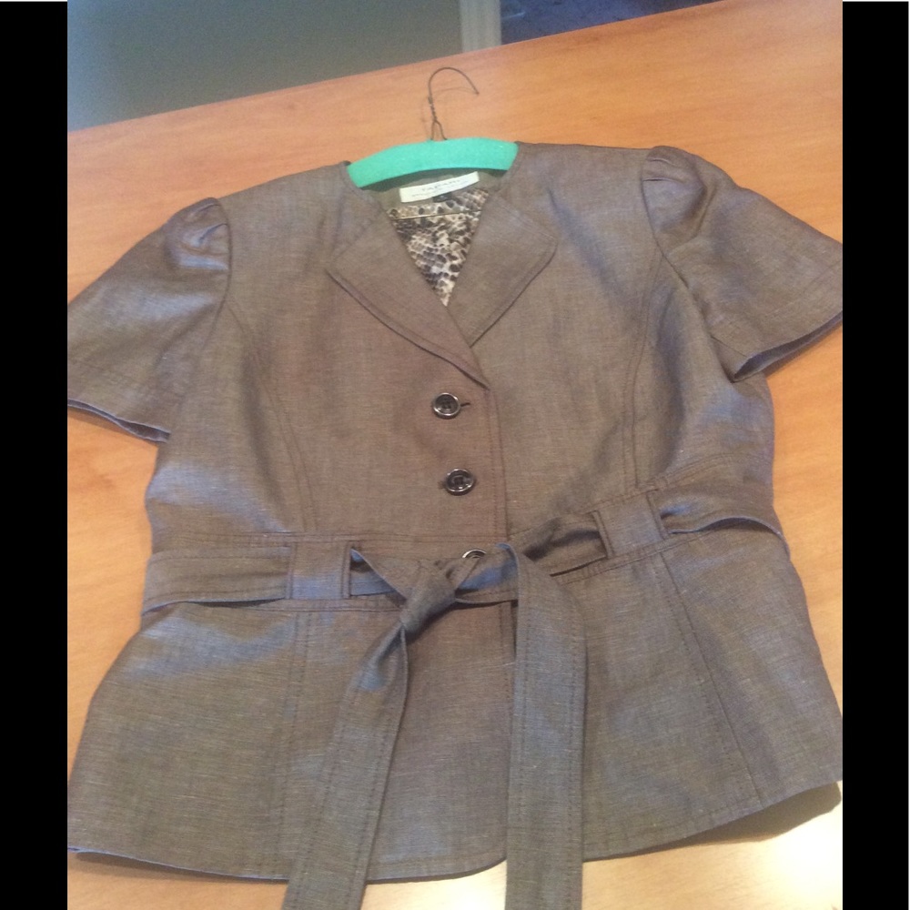 Tahari Linen Blazer