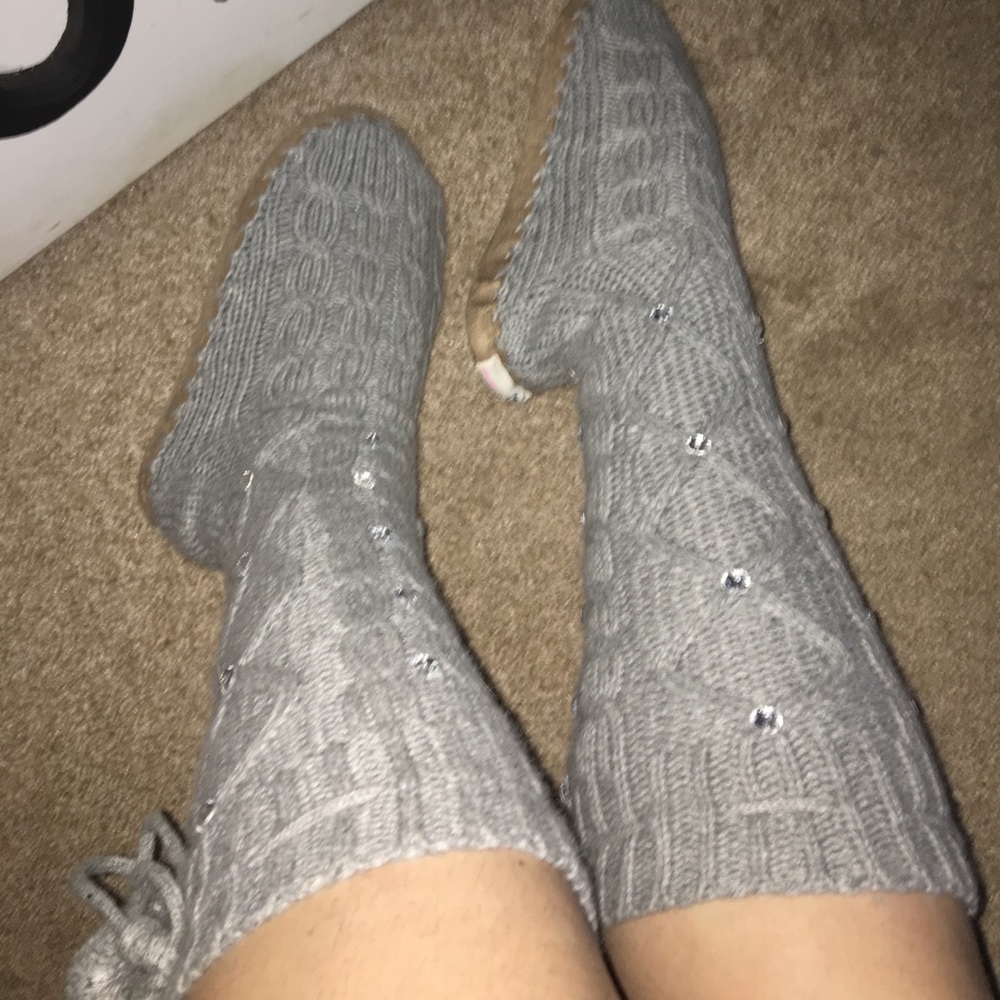 victoria's secret knit slippers