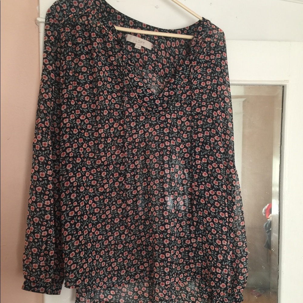 Sheer Loft flower tunic