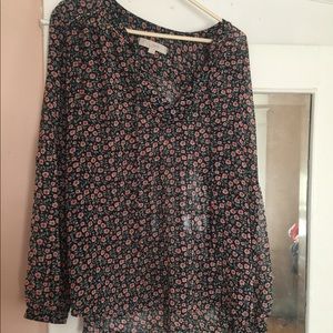 Sheer Loft flower tunic