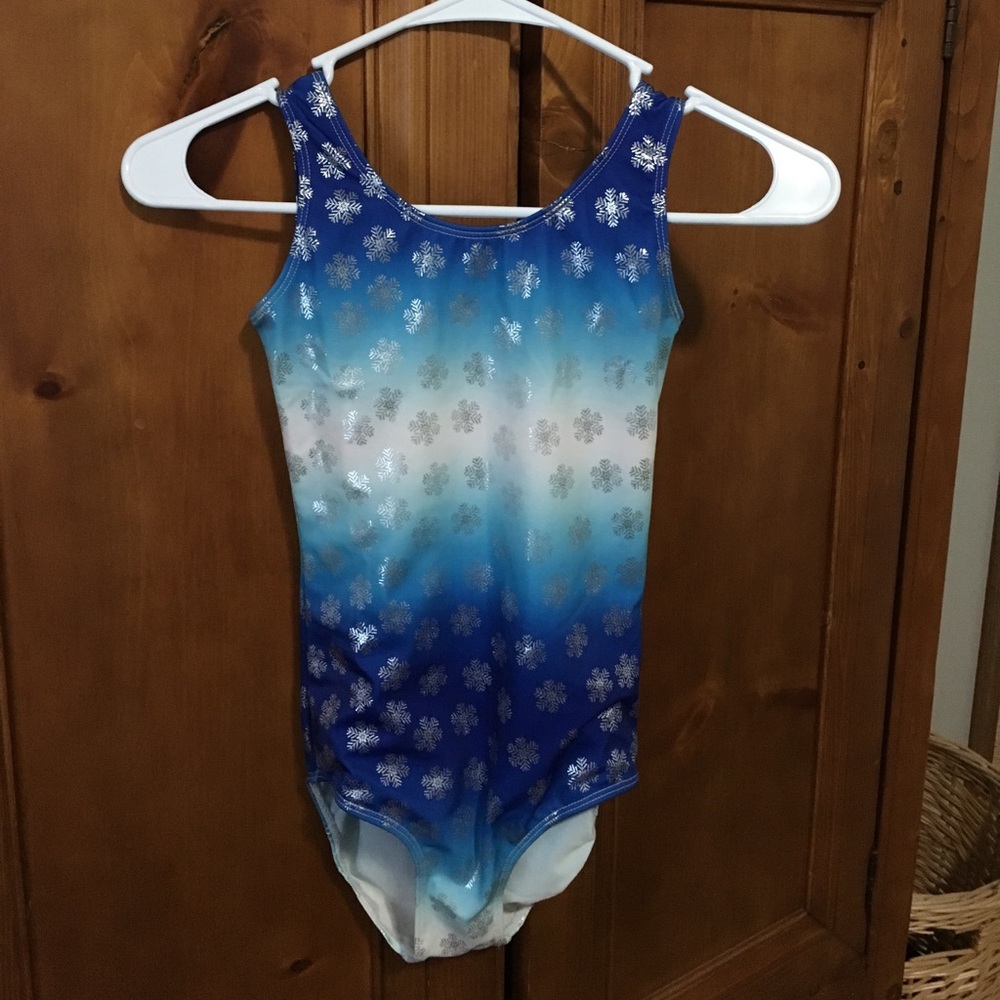 Danskin Snowflake Gymnastics Leotard