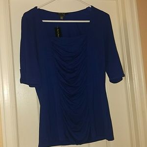 NWT White House/Black Market Blue shirt