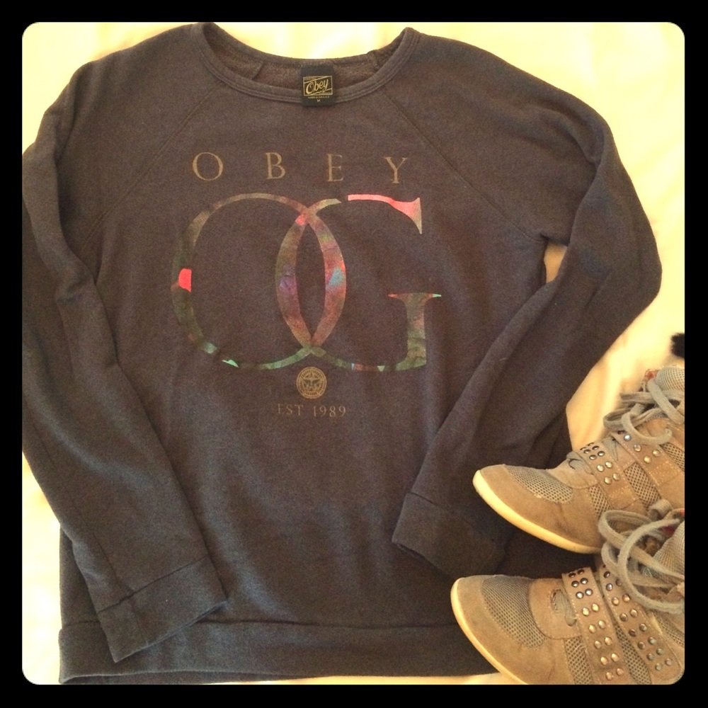 ❄️Charcoal grey Obey OG sweatshirt