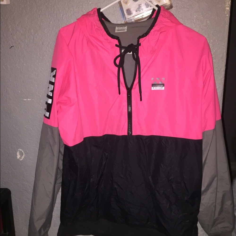 Vs pink anorak windbreaker size m/l