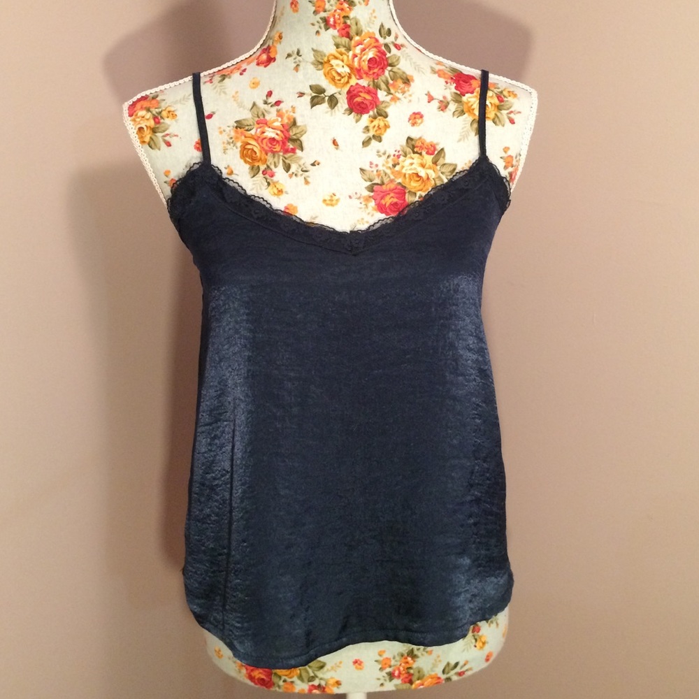 Navy Blue Hollister Cami Top NWT