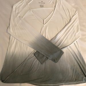 Ombré Long Sleeve Blouse