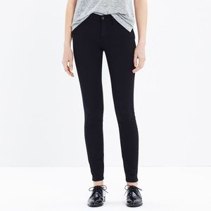 Madewell Skinny Skinny Sateen Jeans in Black