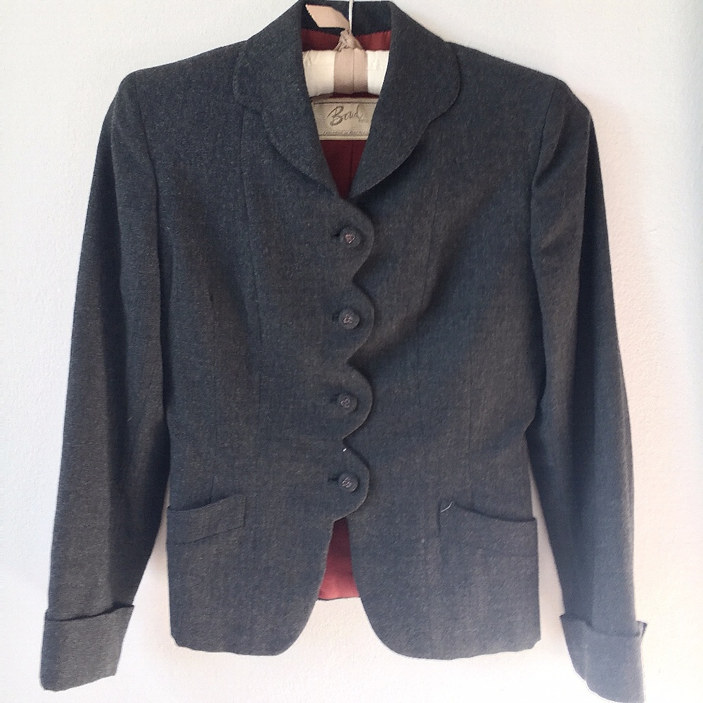Vintage | 1940s Charcoal Blazer