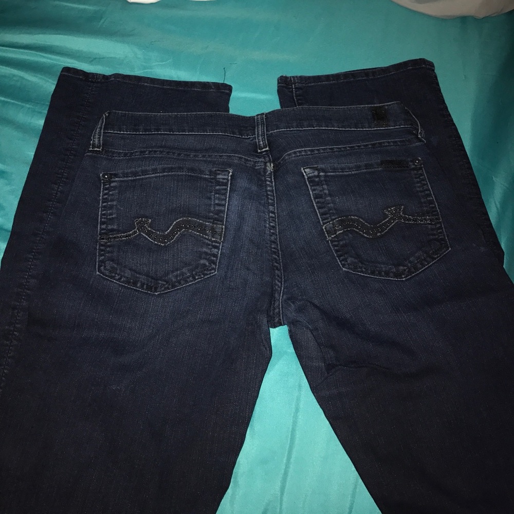 Size 28 dark blue 7 of all mankind jeans