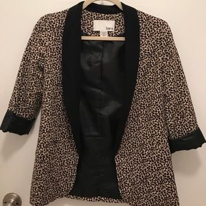 Black and Tan patterned blazer