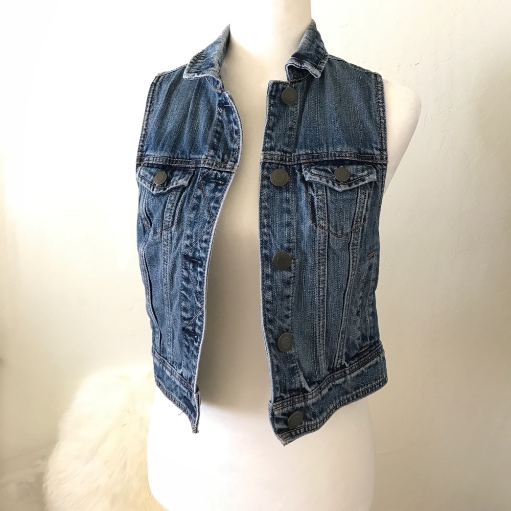 American Eagle denim vest