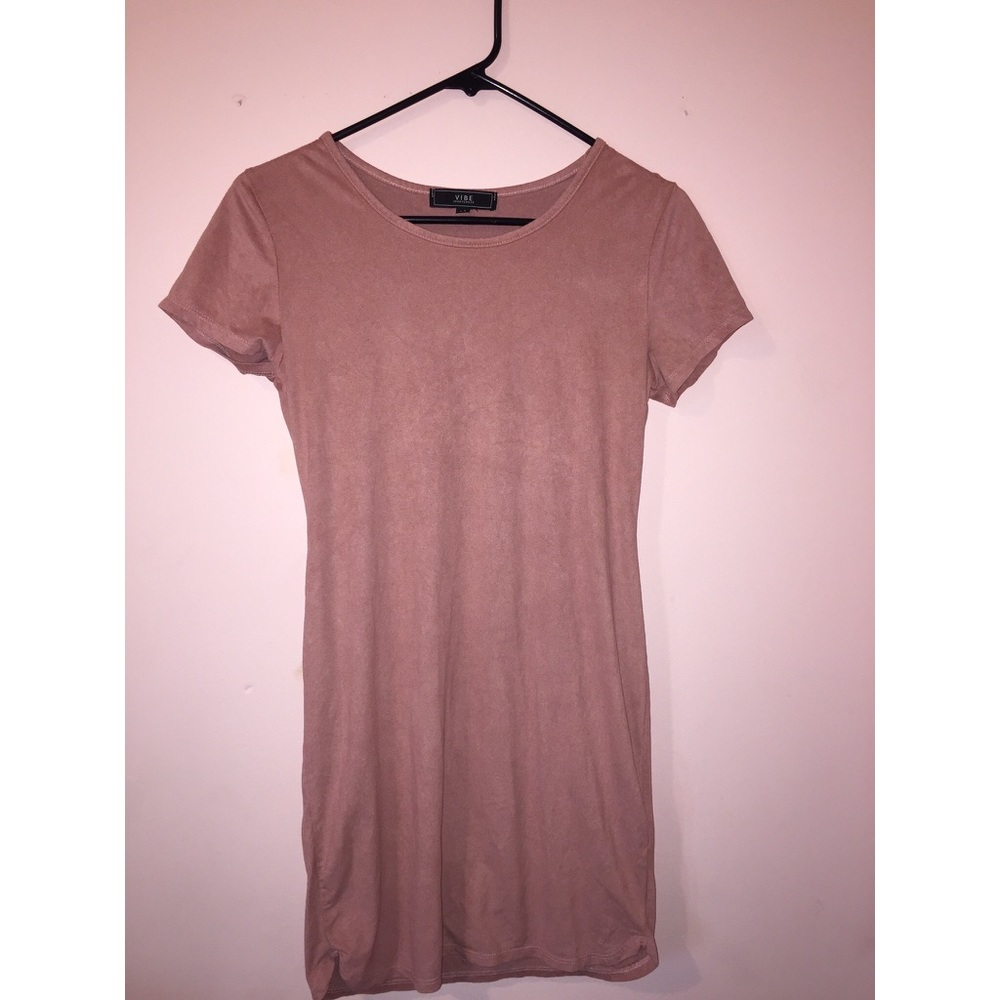 Suede Pink Dress