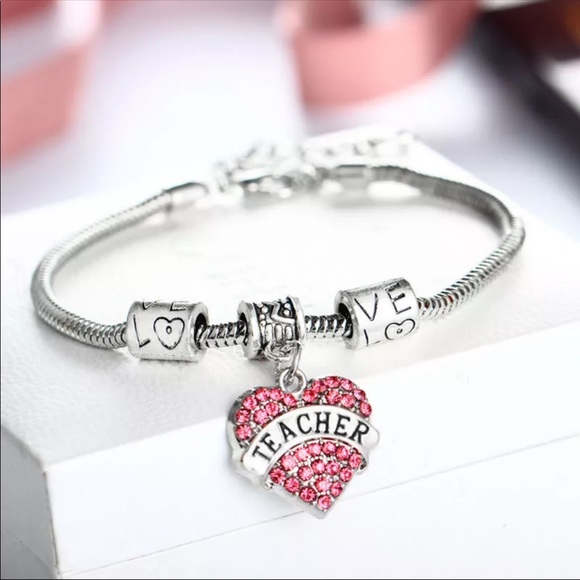 Teacher Charm Bracelet GREAT XMAS GIFT - Picture 2 of 3