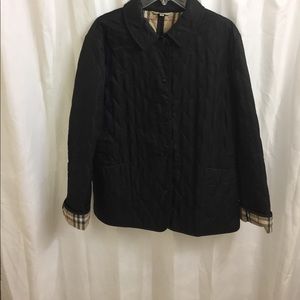 Burberry quilted jacket, black, large