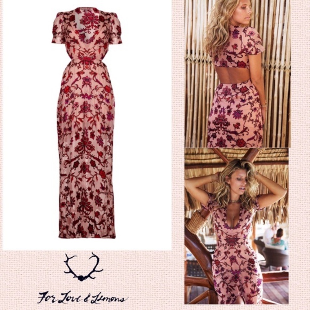 For Love and Lemons Saffron Maxi dress. NWT