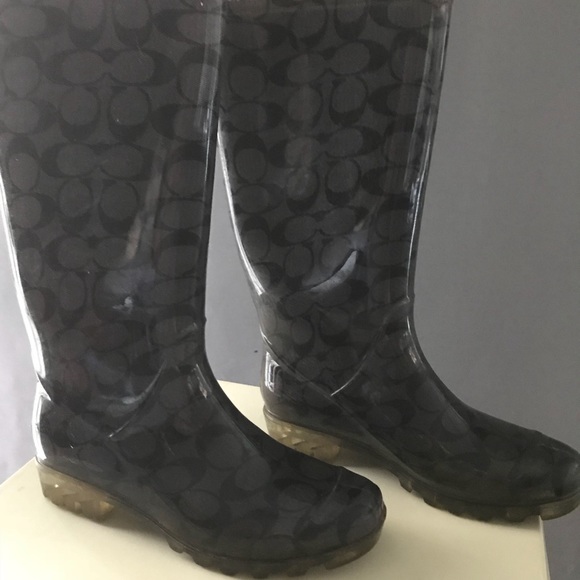 COACH SIGNATURE C RAIN BOOTS - Picture 5 of 5