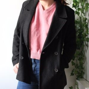 SALE ~ Old Navy Medium Black Winter Pea Coat✨