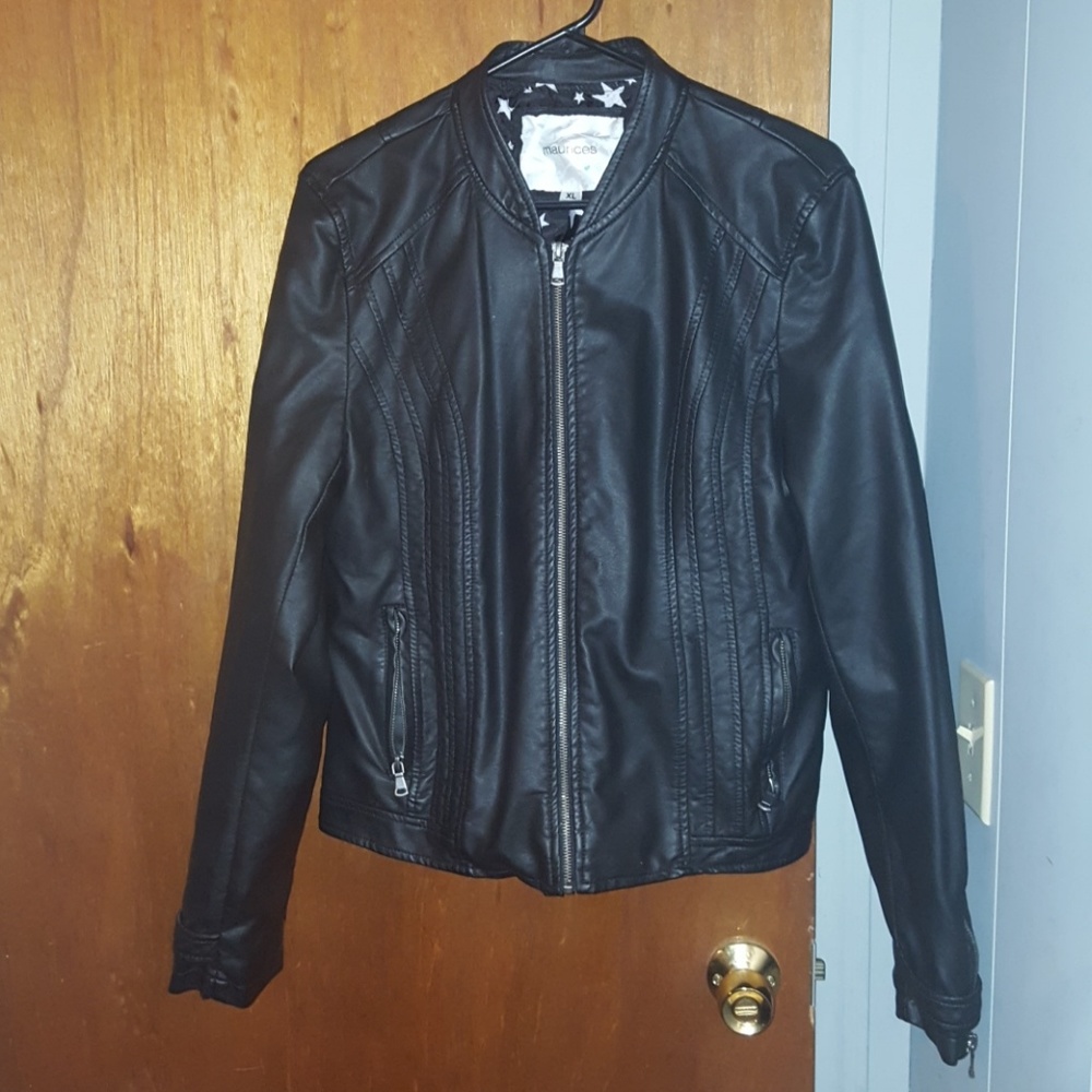 Maurice faux leather jacket