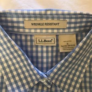 L.L. Bean, wrinkle resistant women’s button down.