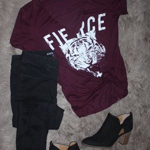 Burgundy Tee Shirt