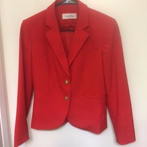 Red Calvin Klein Blazer