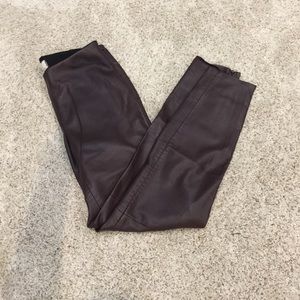 Free people leather ankle pants