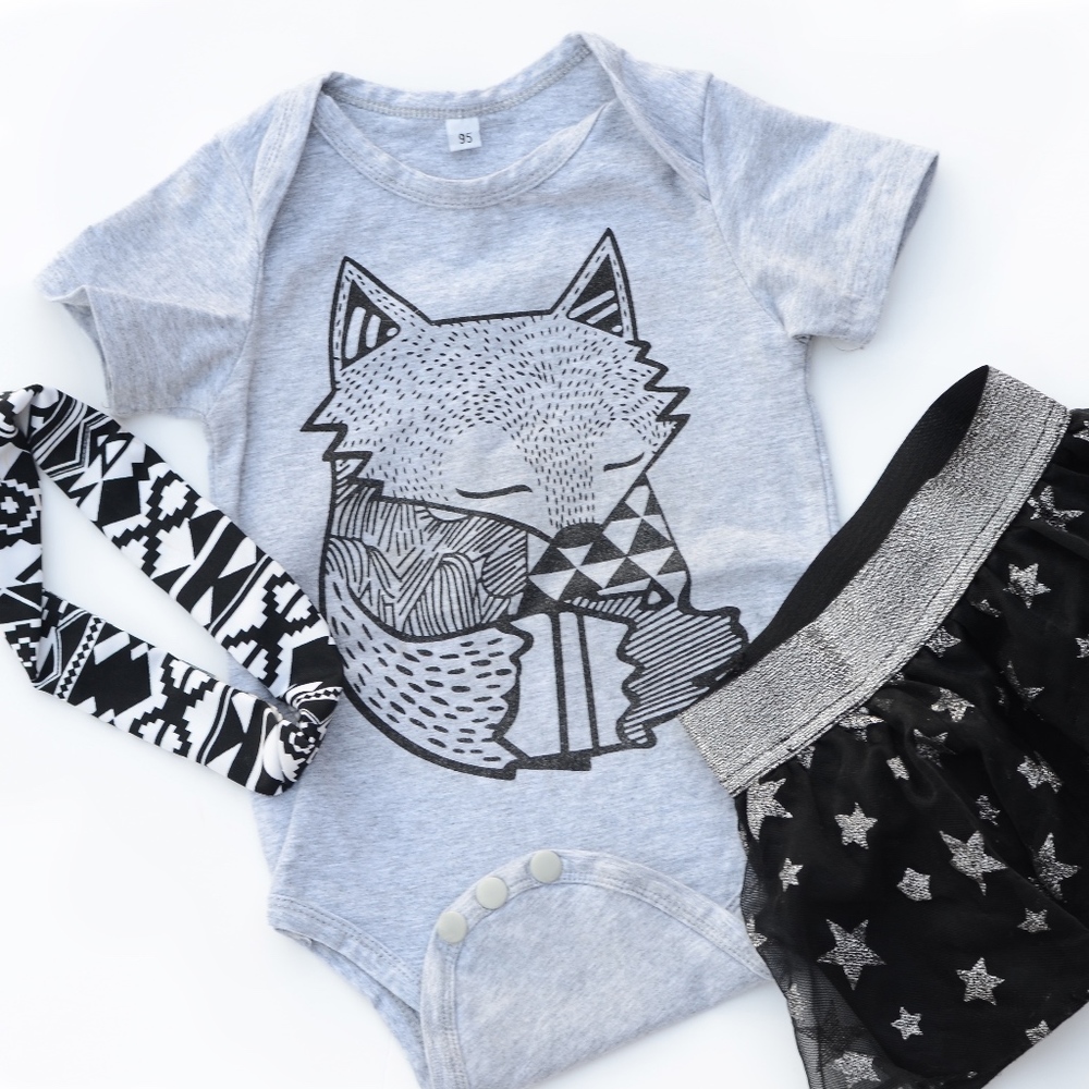 Super cute little fox onesie