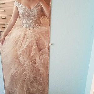 Nude quinceñera dress 89052 Morilee Madeline G.