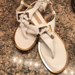 Michael Kors white sandals