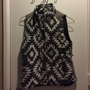 Aztec print vest