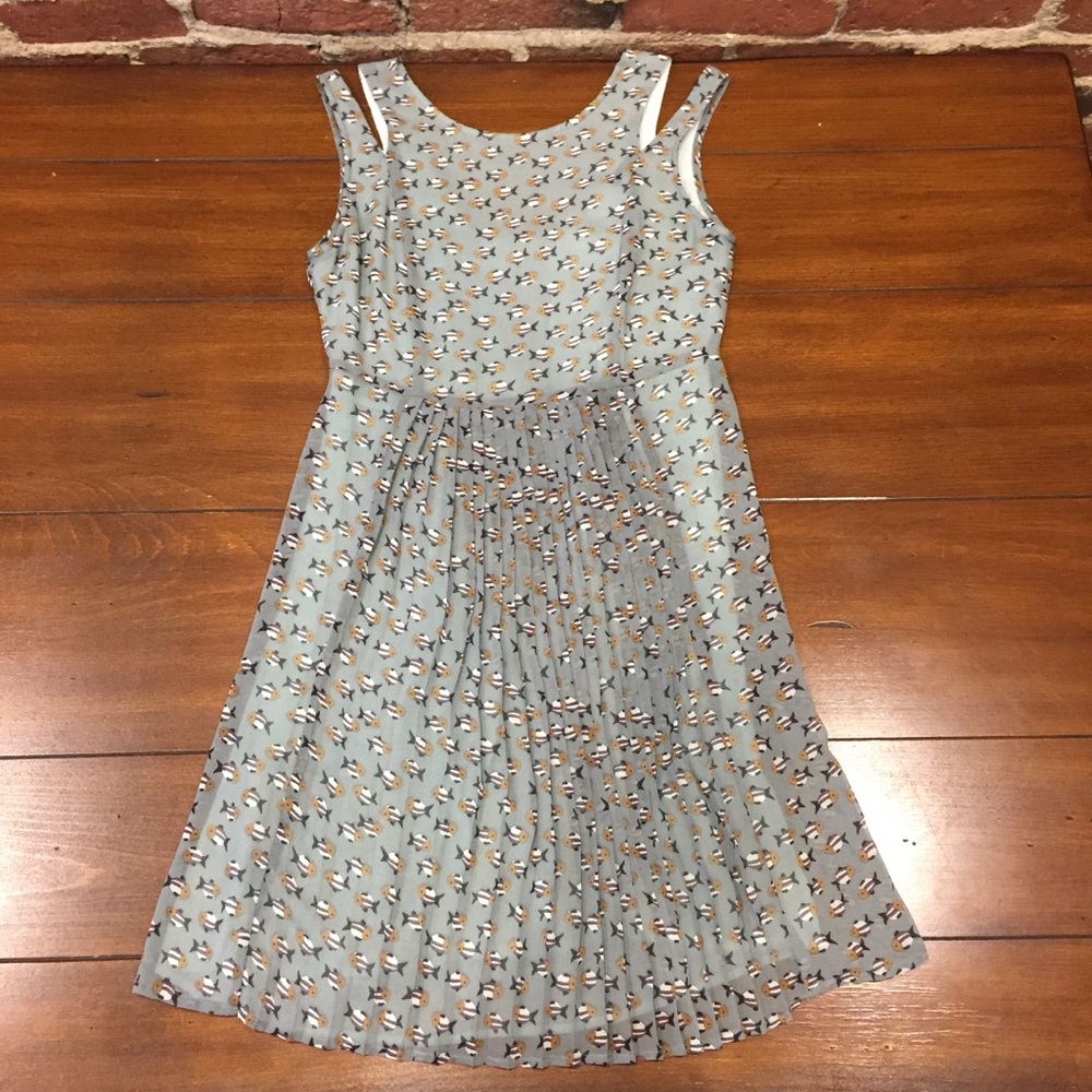 Fun Fish Pattern Cocktail Dress