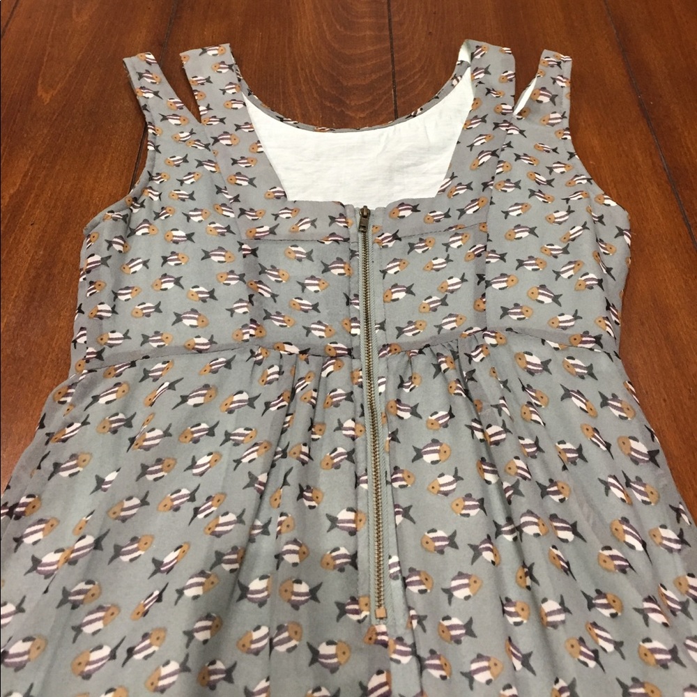 Fun Fish Pattern Cocktail Dress - Picture 2 of 4