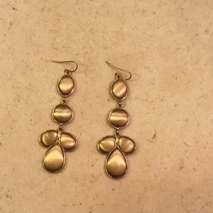 Gold dangle earrings
