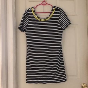 Navy & White stripe dress!