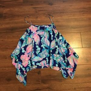 Lilly Pulitzer going coastal flowy tank top