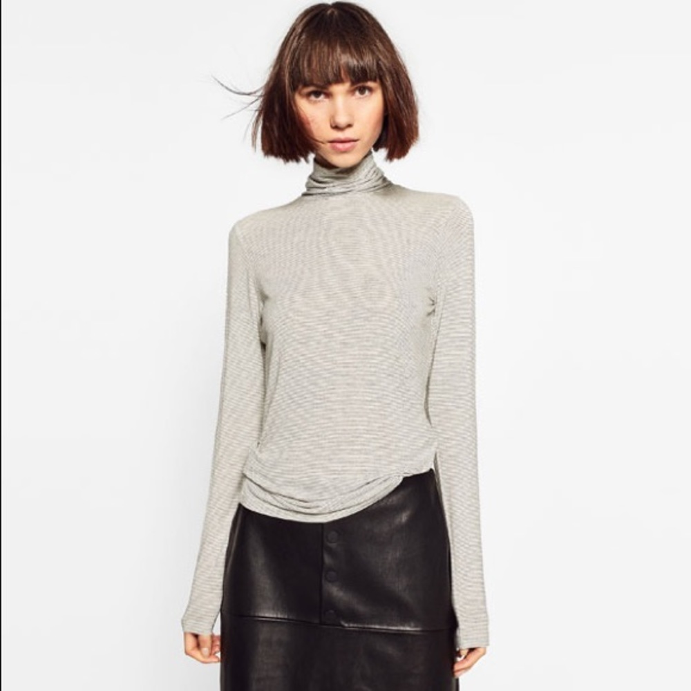 Zara high neck shirt.