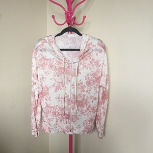 Lightweight floral hoodie