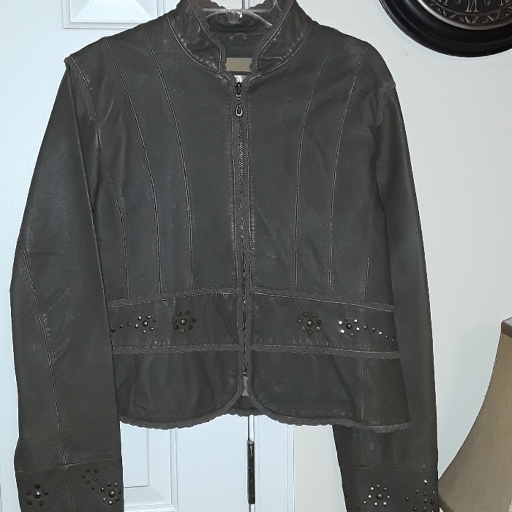 Brand new distressed leather