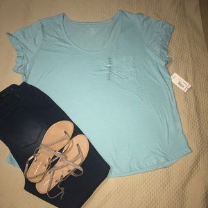 ANA blue tee