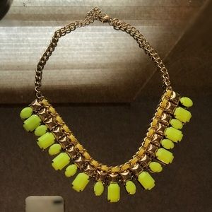 Neon Statement Bib Necklace