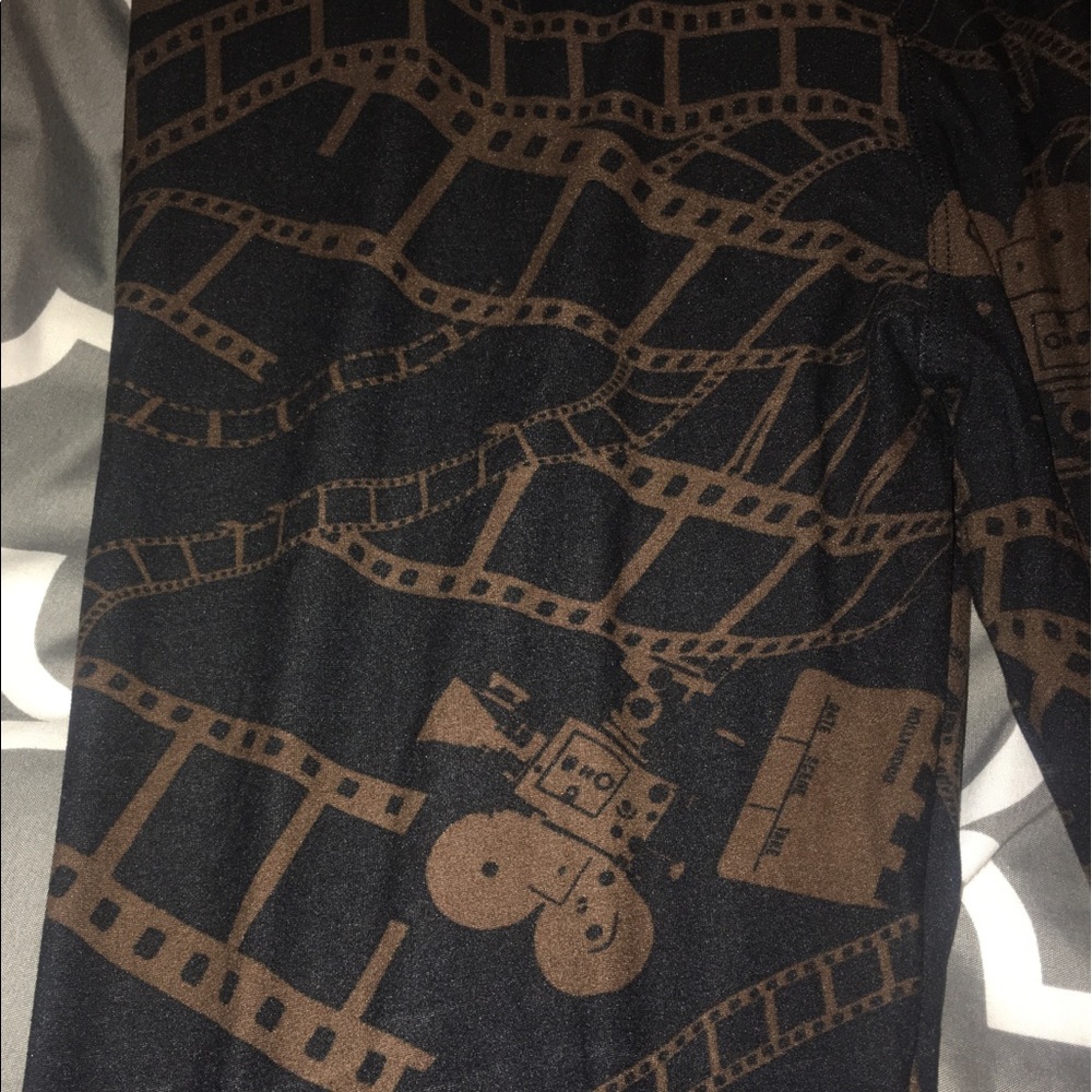 BNWT Lularoe TC film reel Hollywood leggings