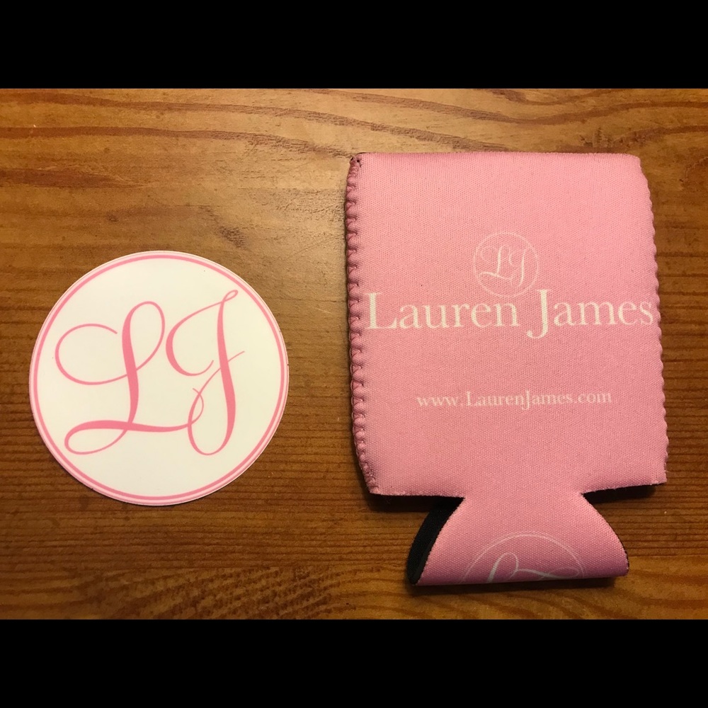 Lauren James Koozie and Sticker Bundle