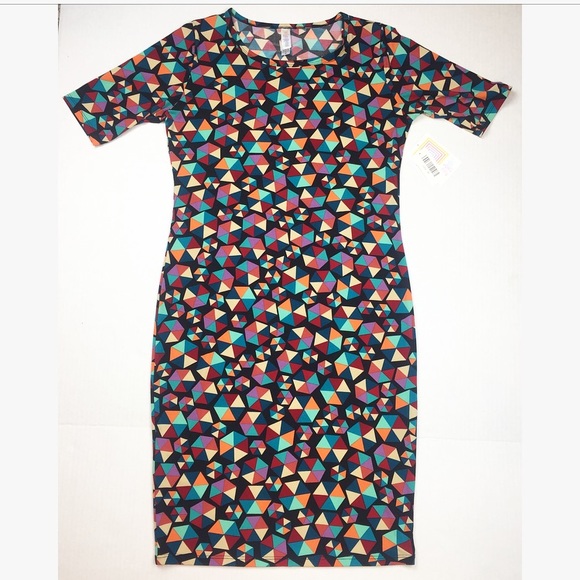 LuLaRoe Dresses & Skirts - NWT LulaRoe Julia Dress I Hexagon Print