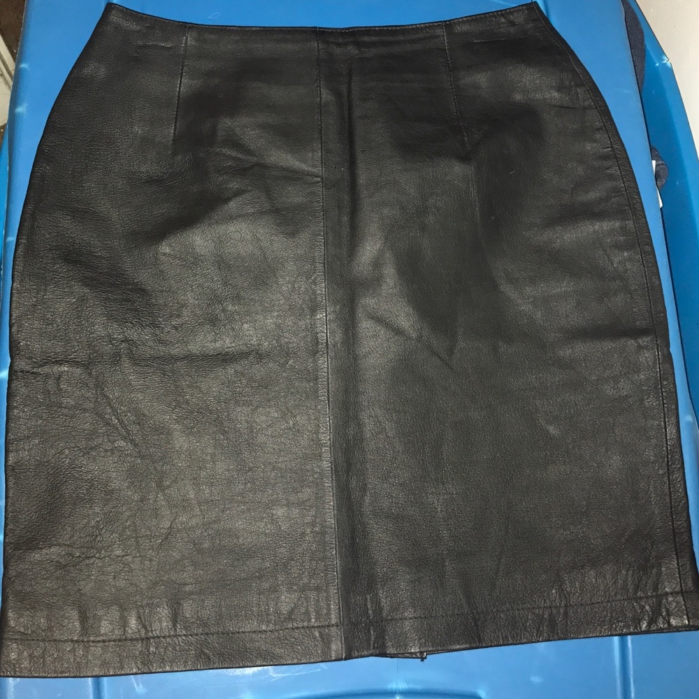 Leather skirt