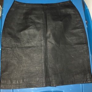 Leather skirt