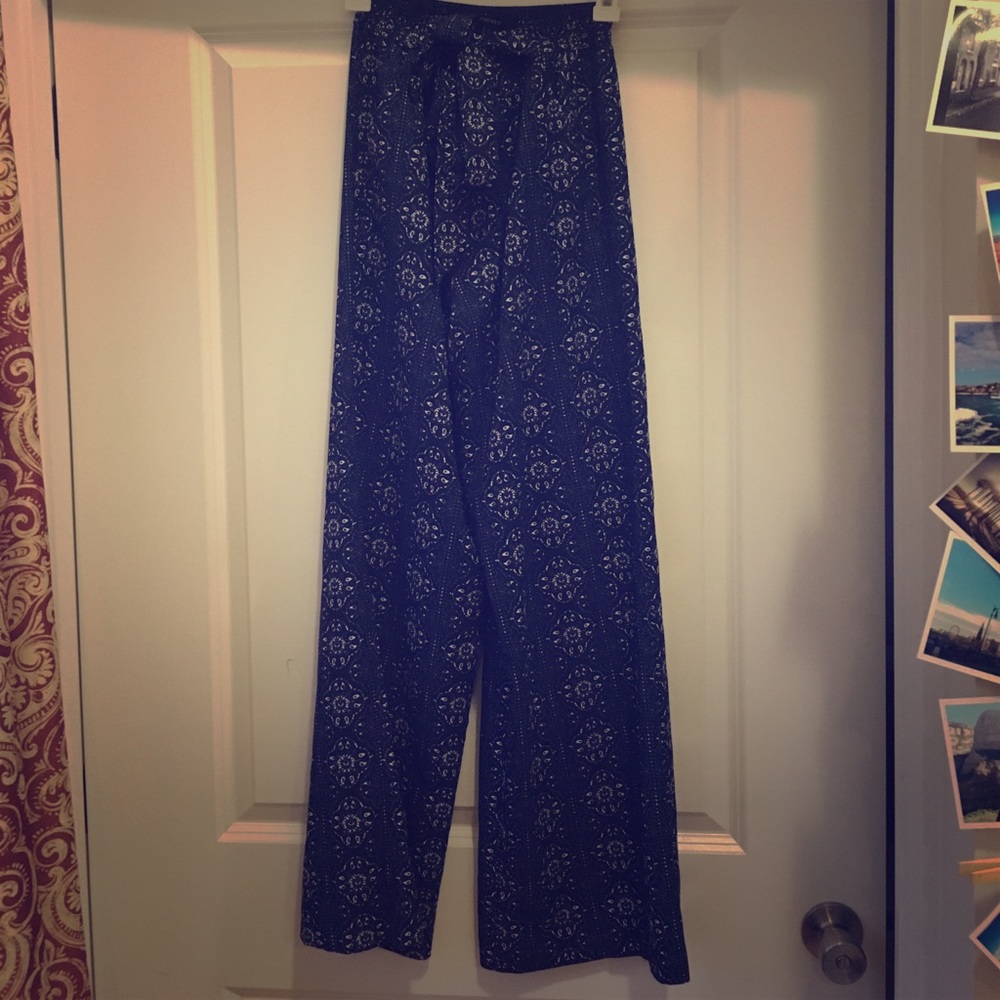 Blue boho pants