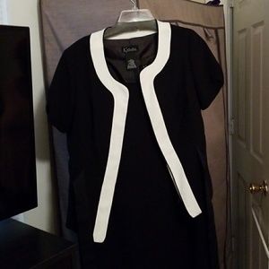 Dress- black dress with matching jacket
