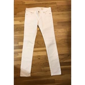 H&M slim white jeans