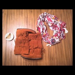 Minnetonka Fringe Boots